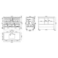 thumbnail image 2 of Simpli Home Paige 48" Bath Vanity with White Quartz Marble Top, 2 of 7