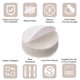 thumbnail image 4 of Almohadillas de fieltro para muebles Uxcell de 10 mm de diámetro, autoadhesivas, protector de suelo antiarañazos, 75 almohadillas, 4 of 5