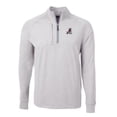 thumbnail image 2 of Men's Cutter & Buck  Heather Gray Springfield Cardinals Adapt Eco Knit Heather Recycled Quarter-Zip Pullover, 2 of 3
