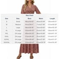 thumbnail image 3 of Xaqiouau Womens Boho Floral Maxi Dress Short Sleeve Casual Summer Long Dress Crew Neck Flowy A Line Beach Vacation Dress, 3 of 7