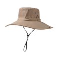 thumbnail image 2 of GSPCLAM Mens Sun Hats UPF 50+ Wide Brim Hat for Fishing Hiking, Lightweight Breathable Mesh Hat with Adjustable Chin Strap, 2 of 5