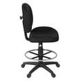 thumbnail image 3 of Romig Comfort Series Swivel Fabric Computer Task Chair with Drafting Kit - Black, 3 of 7