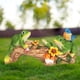 thumbnail image 1 of Estatuillas de rama de árbol de animales de resina adornos decoración de paisaje de jardín con luz Solar Hugtrwg Para estrenar, 1 of 9