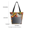 thumbnail image 5 of Easygdp Sloth on the Branch Stylish Canvas Handbag Shoulder Tote Bag, Shopping Bag with Zip, Suitable for Buying Groceries, Office, Fitness, 5 of 9