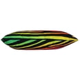 thumbnail image 3 of Everything Comfy Zebra Print Decorative Pillow, 16x6 Inch, Rainbow Gradient/Black,, 3 of 4