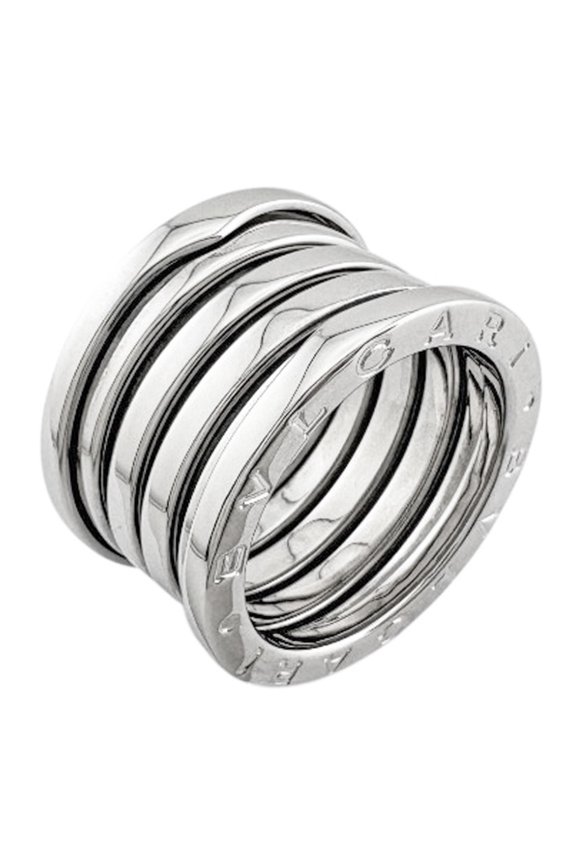 Pre-Owned Bulgari B-zero.1 5-band ring, 1, 18K white gold, women's BVLGARI