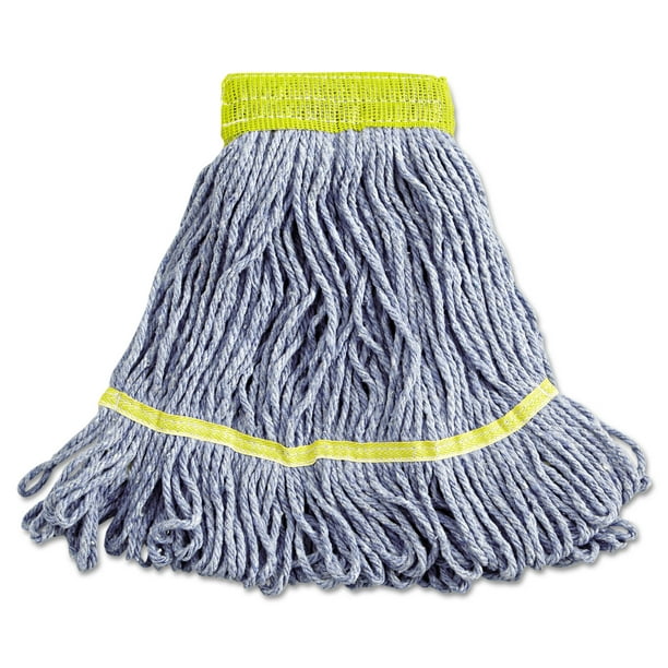 Boardwalk Super Loop Wet Mop Heads, Cotton/Synthetic, Small Size, Blue