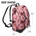 thumbnail image 2 of Yiaed Delicate Pink Carnations Print Laptop Backpack for Women Slim Computer Bag Work Travel College Backpack Purse Fits 14 Inch Notebook, 2 of 4