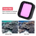 thumbnail image 4 of Juego de filtros de buceo Nikou 3 piezas rojo rosa morado para GoPro Hero, 4 of 9