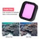 thumbnail image 4 of Juego de 3 filtros de buceo submarino de color rojo, rosa y morado para GoPro Hero 5/6, 4 of 12