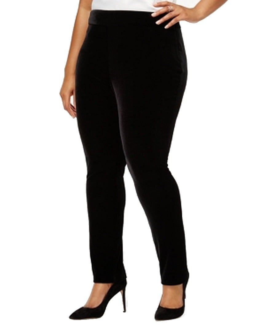 Tahari By ASL Pants Women's Plus Stretch Velvet Pants 20W Walmart
