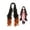 Color-1, variant on Demon Slayer cos Nezuko Kamado wig with long gradient curls suitable for Halloween cosplay masquerade, comes with wig cap (long black and orange)
