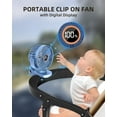 thumbnail image 4 of FrSara Portable Clip on Fan Battery Operated,3 Speed Quiet Rechargeable Mini Table Desk Stroller Fan,Quiet,High Air Volume,360 Degree Free Rotation, 4 of 6