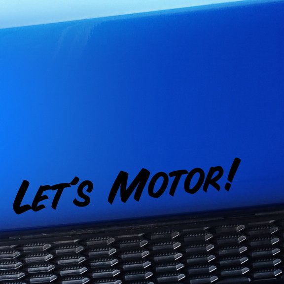 Let's motor Decal - Vinyl Decal For MINI Cooper - Choose Color - [BLACK]