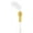 Yellow, variant on Pet Life ® 'KITIQUE" 3-in-1 Retractable and Extendable Feathered and Laser Wand Kitty Cat Teaser