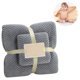 thumbnail image 2 of Forro polar de coral grueso y suave, toalla sin pelusa, juego de toallas de baño, súper absorbente, microfibra, toalla seca, regalo para el hogar, hotel, baño y lavado de cara Ormromra 2035419-3, 2 of 8