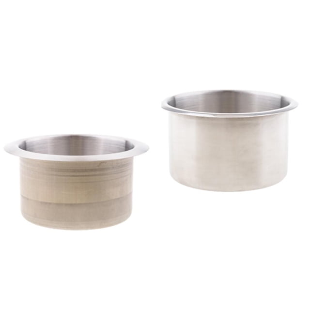 2 Unidades Durable de material acero Inoxidable Taza de Agua Sostenedor de para Marino rv Truck 85mm + 90mm Cola Portavasos empotrado para vehículos recreativos