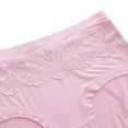 thumbnail image 3 of ShomPort Women's Comfort Panties Floral Lace Soft Briefs Mid Waist Seamless Hipster Underwear, 3 of 3