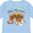 thumbnail image 4 of Inktastic Feliz Navidad Cute Nativity Scene Boys or Girls Long Sleeve Toddler T-Shirt, 4 of 5