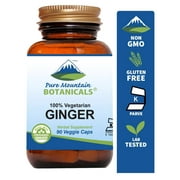 Ginger Root Capsules - 90 Kosher Vegan Caps with 1000mg Organic Ginger Root - Ginger Supplements