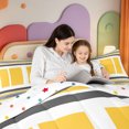 thumbnail image 4 of Erosebridal Linear Geometric Print King Size Comforter Sets,Minimalist Lines Comforters King Size,Polkadot Reversible,3-Piece,1 Comforter and 2 Pillowcases, 4 of 7