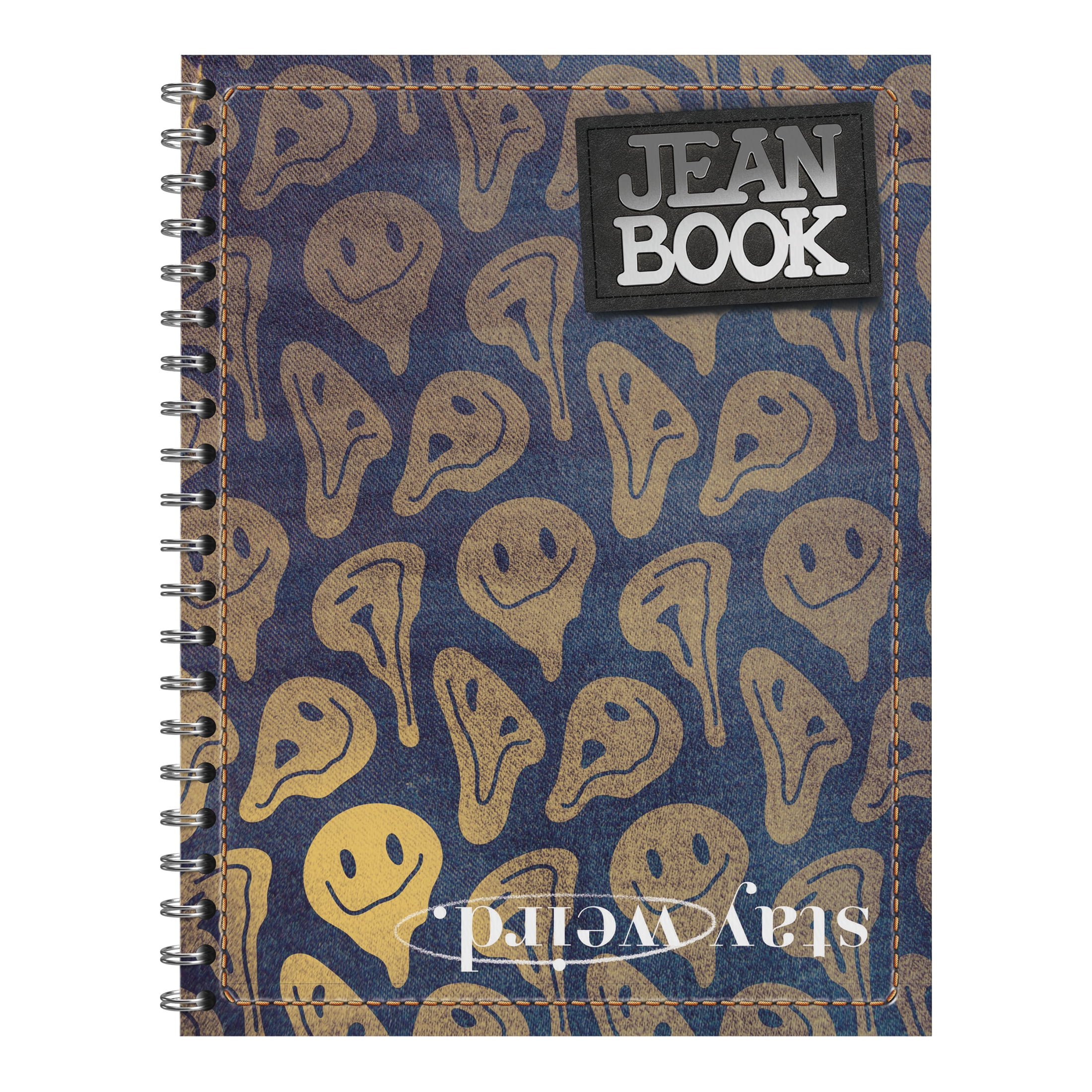 Norma Jean Book Revolution DB Large Wide Rule Spiral Notebook 9" x 11" Multicolor 200 Sheets