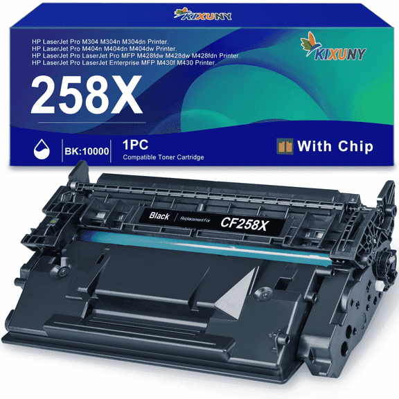58X 58A Toner Cartridge Compatible for HP 58X CF258X 58A CF258A for Laserjet Pro MFP M428fdw M428fdn M428dw Pro M404n M404dn M404dwPrinter