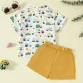 thumbnail image 4 of Toddler Boys Clothes Kids Boy Shorts Clothing Set Kid Spring Summer Cotton Stretch Prints Sleeveless Sports 18-24 Months 2t 3t 4t 5t 6t Tops T-Shirt+Pants Tank And With Pockets Two Pieces, 4 of 4