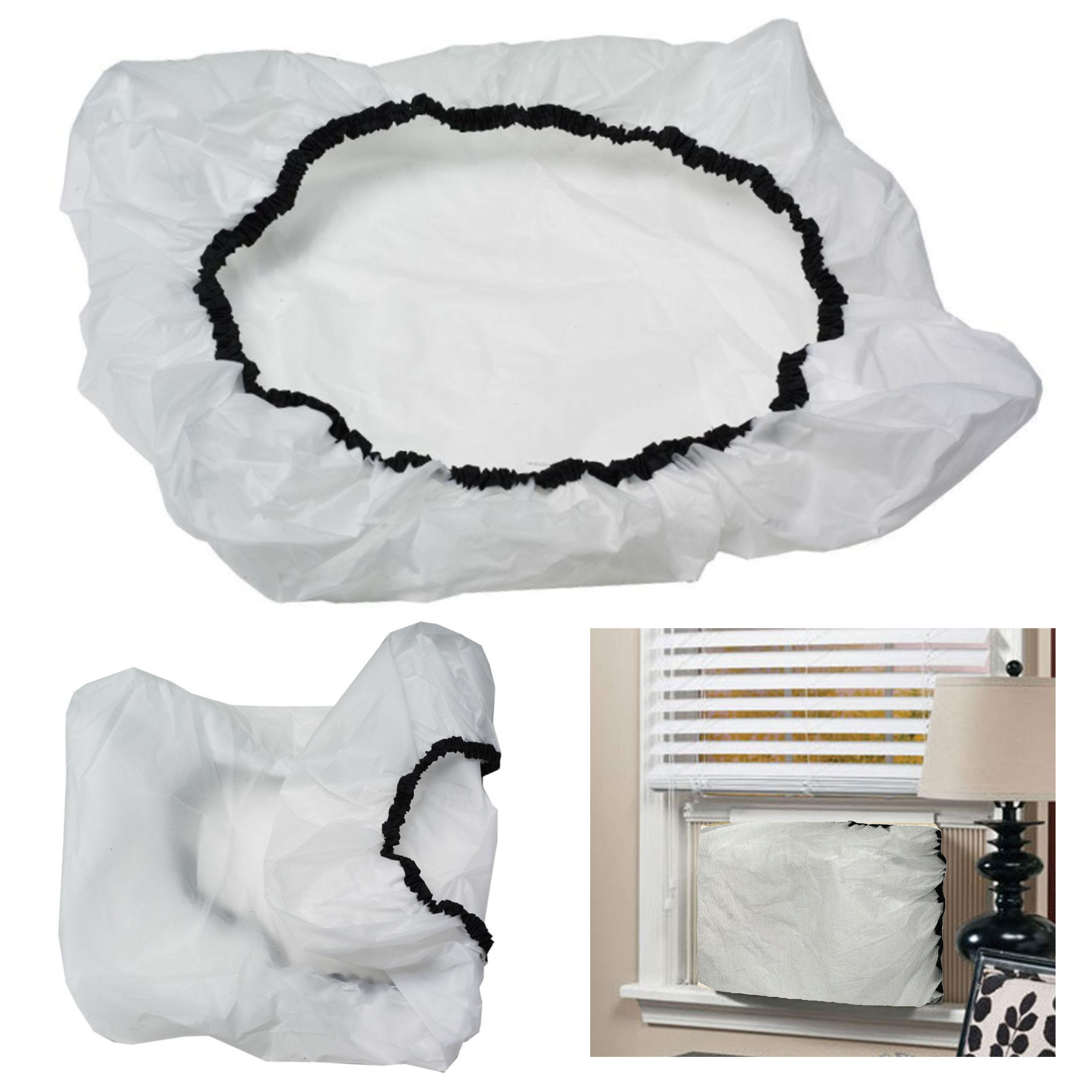 1 Elastic Indoor Window Air Conditioner Unit Cover Plastic Vinyl 3mil