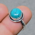thumbnail image 2 of Santa Rosa Turquoise Round Shape Gemstone Ring Handmade Jewelry 8.50" FR 1005, 2 of 2