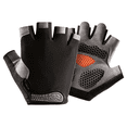 thumbnail image 2 of Guantes deportivos para hombres y mujeres, para exteriores, ciclismo, pesca, montañismo, fitness, medio dedo, resistentes al desgaste, finos, a prueba de golpes, 2 of 5