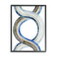 thumbnail image 2 of Stupell Industries Abstract Line Braid Blue Brown Pattern Watercolor Painting White Framed Art Print Wall Art, 11x14, by Grace Popp, 2 of 5