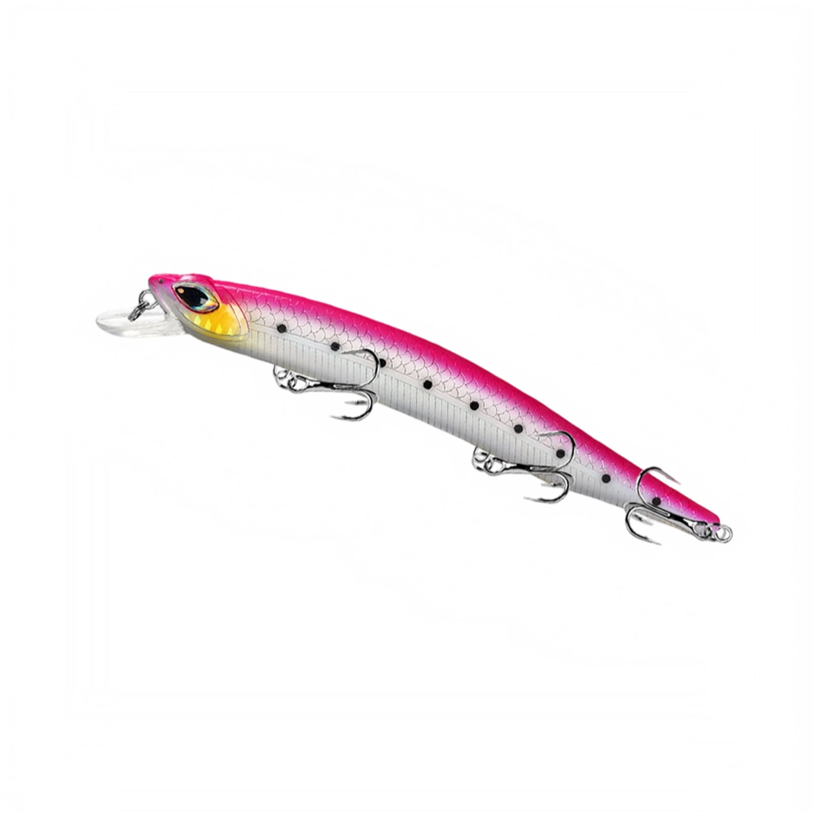 Floating Jerkbait Fishing Lure Long Cast Floating Minnow Topwater Hard Bait for Freshwater and Saltwater
