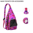 thumbnail image 3 of Cake & Donut Sling Backpack – Delicious Dessert Design Shoulder Bag, Fashionable Water-Resistant Daypack, 3 of 4