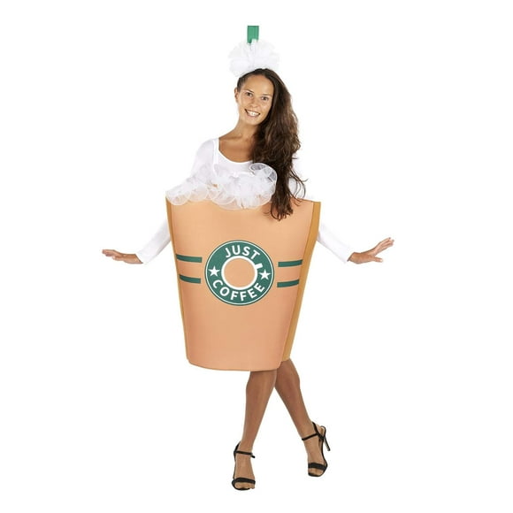 Disfraz Just Coffee para adulto con túnica y tocado | Talla única