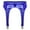 Royal Blue, variant on Fldy Womens Shiny Metallic Garter Belt with Metal Duck-Mouth Clips for High Stockings Suspender Green One Size