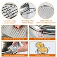 thumbnail image 4 of EIGTHTAIL Deep Fryer Pot  4.2L Stainless Steel Deep Frying Pot with with Strainer Basket and Thermometer 3 Sizes Oil Mini Fryer Deep Frying Oil Container, 4 of 10