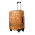 thumbnail image 2 of Kdxio Sparkling Orange and Black Pattern Luggage Cover for Travel,Elastic and Durable,Fits 18-32 Inch,Anti-Scratch Suitcase Protector, 2 of 9