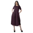 thumbnail image 4 of Moomaya Tunique à Manches Courtes pour Femmes, Robes de Cocktail en Coton Flex Imprimées, 4 of 5