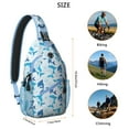 thumbnail image 5 of Underwater Sling Bag - Nautical Sea Life Art for Outdoor Adventures - Spacious & Organized, 5 of 5