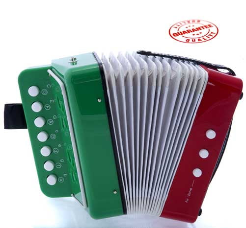 DLuca Child Button Accordion Mexican Flag by D’Luca