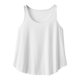 thumbnail image 3 of Playeras,Blusas y Tops,Ropa para Mujer Camiseta sin espalda Camisetas sin mangas para mujer, sin mangas, con , bordado, cuello redondo, ajuste holgado, informal, verano (White, XL), 3 of 4