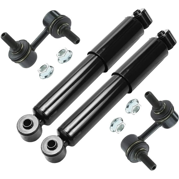 Detroit Axle - Rear 4pc Shock Absorbers Kit for 2005-2012 Nissan Pathfinder, 2 Shock Absorbers 2 Sway Bas 2006 2007 2008 2009 2010 2011 Replacement