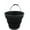 Gray/Black, variant on SAMMART 10L/2.6 Gallon Collapsible Plastic Bucket - Foldable Round Tub - Portable Fishing Water Pail - Space Saving Outdoor Waterpot, size 31cm dia