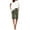 Army Green, variant on Ohufall Women's Cotton Linen Short Pants Fashion Casual Solid Color Pockets Drawstring Elastic High Waist Shorts Summer Loose Comfy Straight Shorts