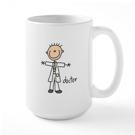 CafePress - Professions Doctor Large Mug - 15 oz Ceramic Large White Nolvety Mug