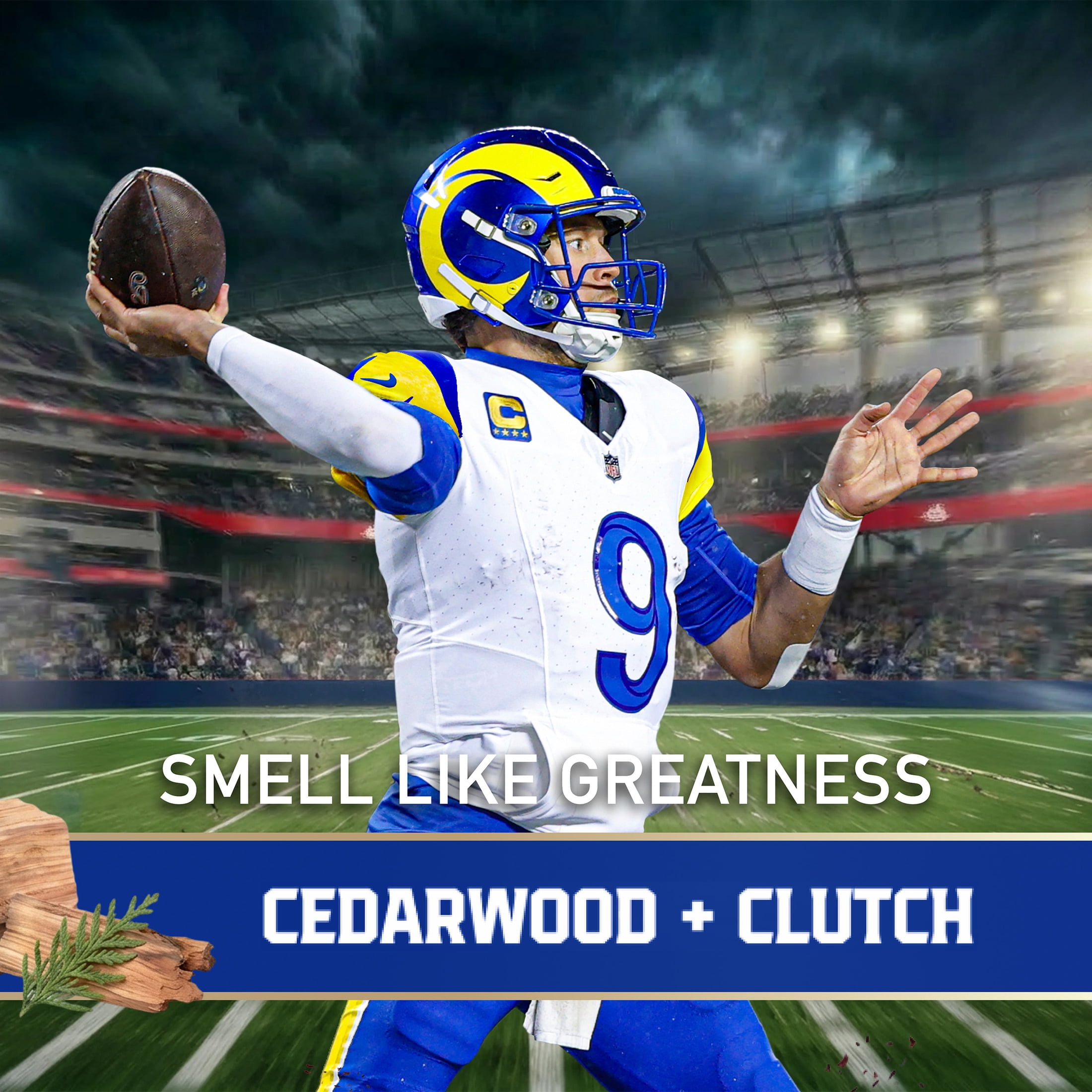 Old Spice Body Wash for Men, NFL Collection, Matthew Stafford, Scent of Cedarwood + Clutch, 24 fl oz
