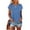 Blue, variant on Fnooota Women T Shirts 2025, Workout Casual Short Sleeve Summer Tops Wine Size S