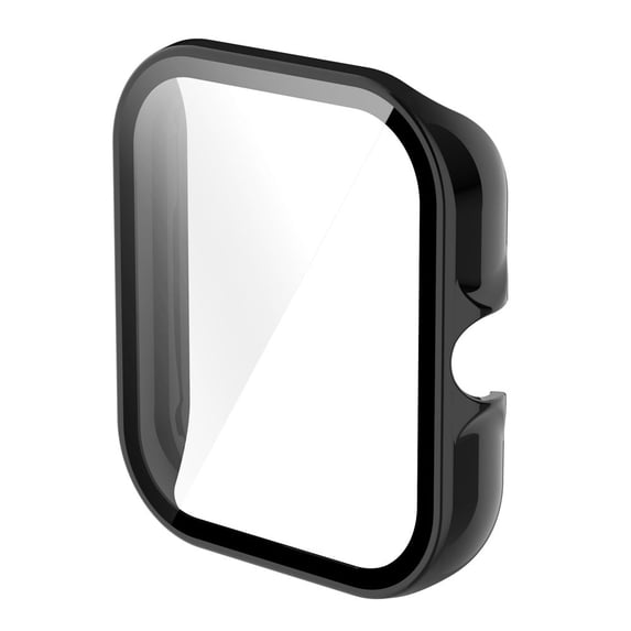 New Frame Hard PC Shell Case Cover Screen Protector Protective Film Tempered BLACK