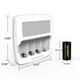 thumbnail image 2 of Tenergy  4 Pack Premium RCR123A Batteries and Charger, For Arlo Security Cameras, 2 of 7
